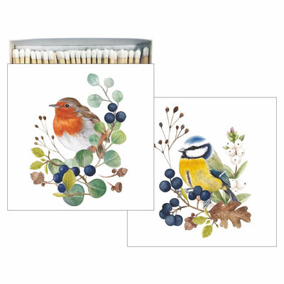 "Les Oiseaux " Robin Decoative Square Match Box