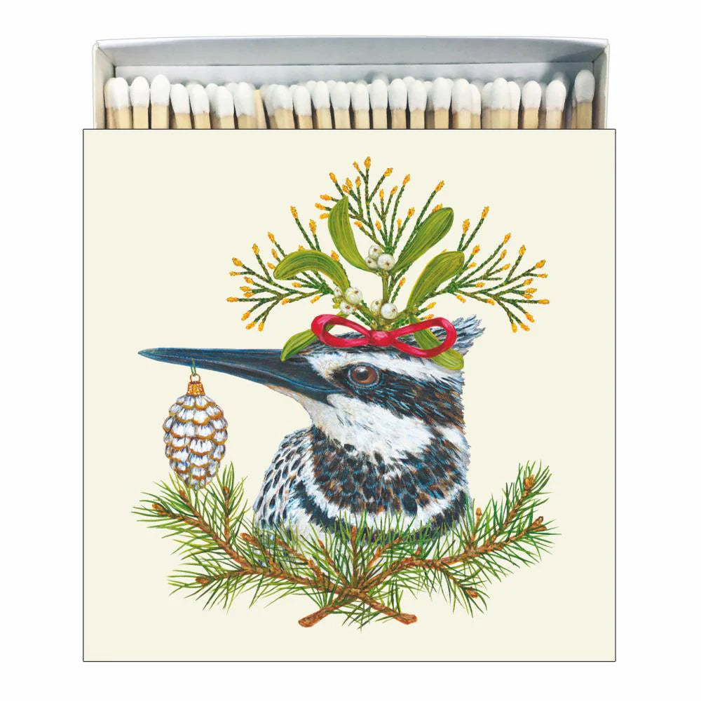 "Kingfisher" Decorative Square Match Box