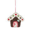 Gingerbread House Felt Ornament  | Putti Christmas Decorations
