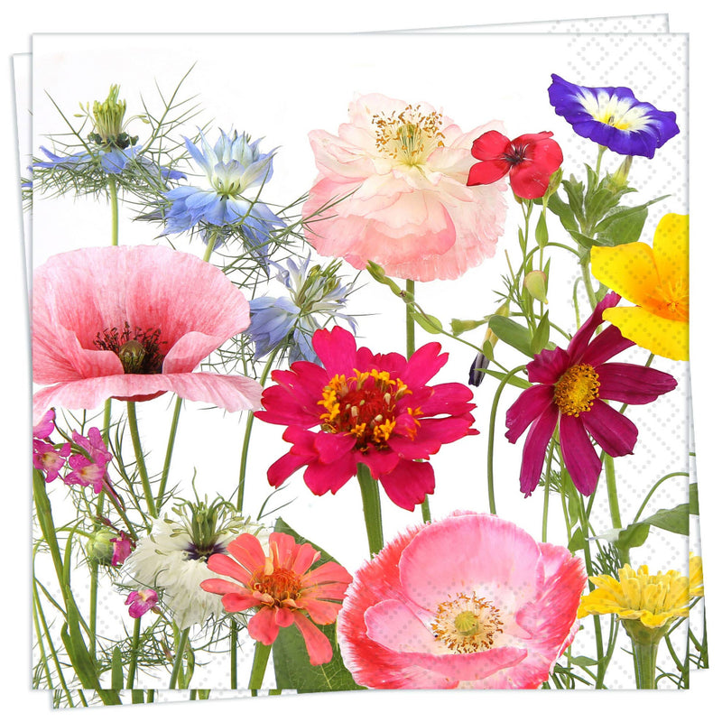 Wildflower garden  Luncheon Napkin | Putti Party Supplies 