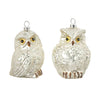 White Owl Glass Ornament | Putti Christmas Canada