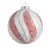 Iced Peppermint Swirl Ball Ornament | Putti Christmas 