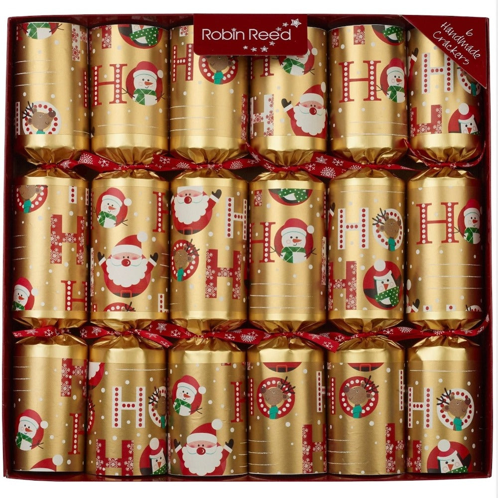 Robin Reed "Racing Gold Santa" Christmas Crackers