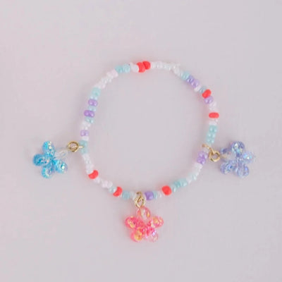 Great Pretenders Boutique Shimmer Flower Bracelets 3pcs | Le Petite Putti