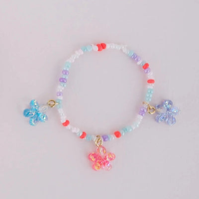Great Pretenders Boutique Shimmer Flower Bracelets 3pcs | Le Petite Putti