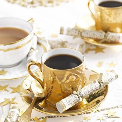 Gold Christmas Saucer Crackers