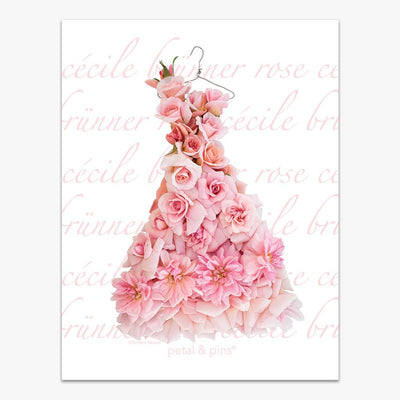 Petal & Pins Cécile Brünner Rose Dress Linen Tea Towel