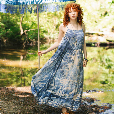 "Let The Light In" Bohéme Long Maxi Slip Dress