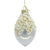 Clear with Pearls and Beads Glass Doublepoint Ornament