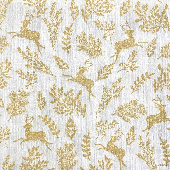 Francoise Paviot "My Little Forest Or" Dinner Napkin