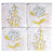 Hydrangea & Snowdrop Coasters - Set of 4