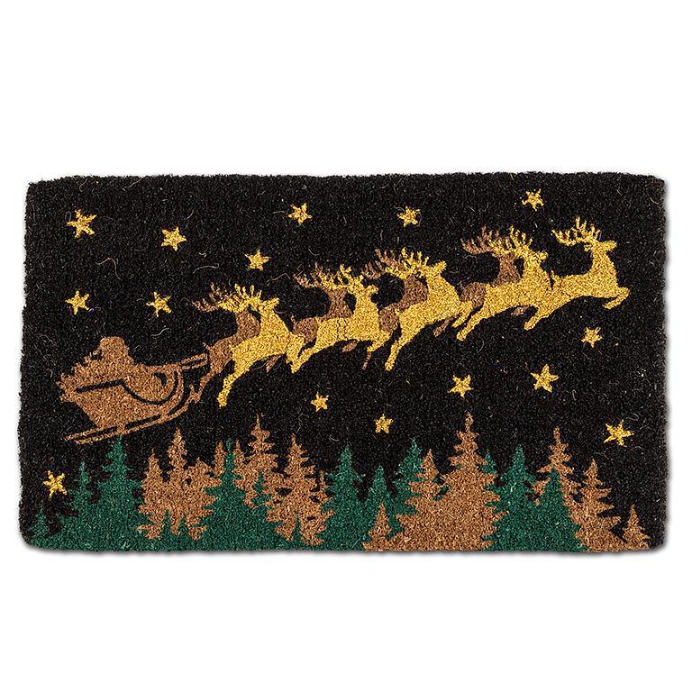 Midnight Reindeer Doormat