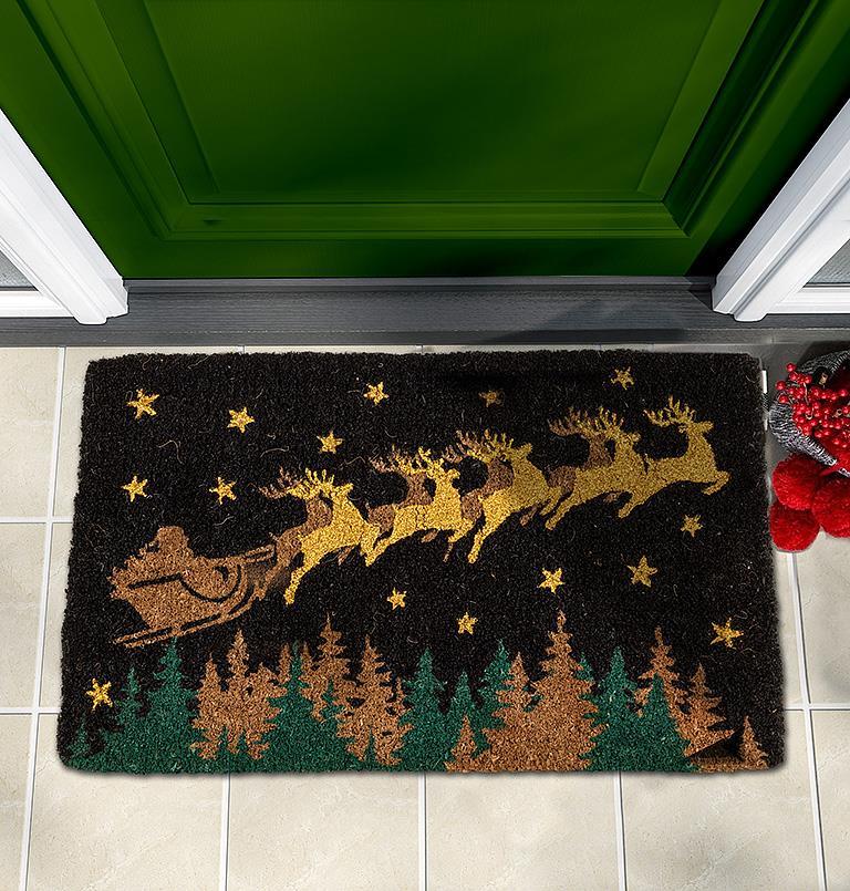 Midnight Reindeer Doormat