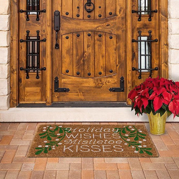 Holiday Wishes Coir Doormat | Putti Christmas Celebrations 
