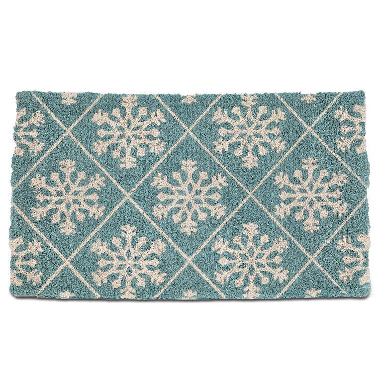 Tiled Snowflake Coir Doormat  | Putti Christmas Celebrations 