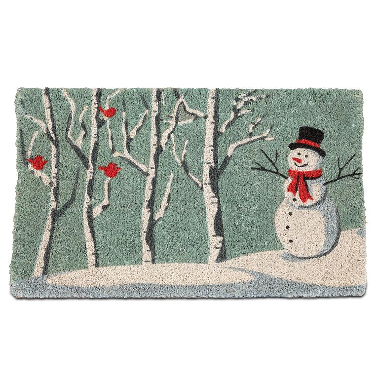 Snowman with Trees Doormat