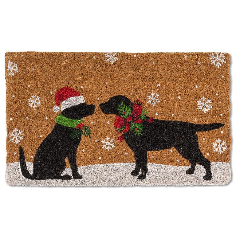Christmas Dogs Doormat  | Putti Christmas Door Mats Canada 