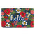 Navy Floral Hello Doormat