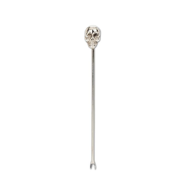 Silver Skull Cocktail Pick | Putti Fine Furnishings 