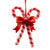 Double Candy Cane with Red Bow Ornament