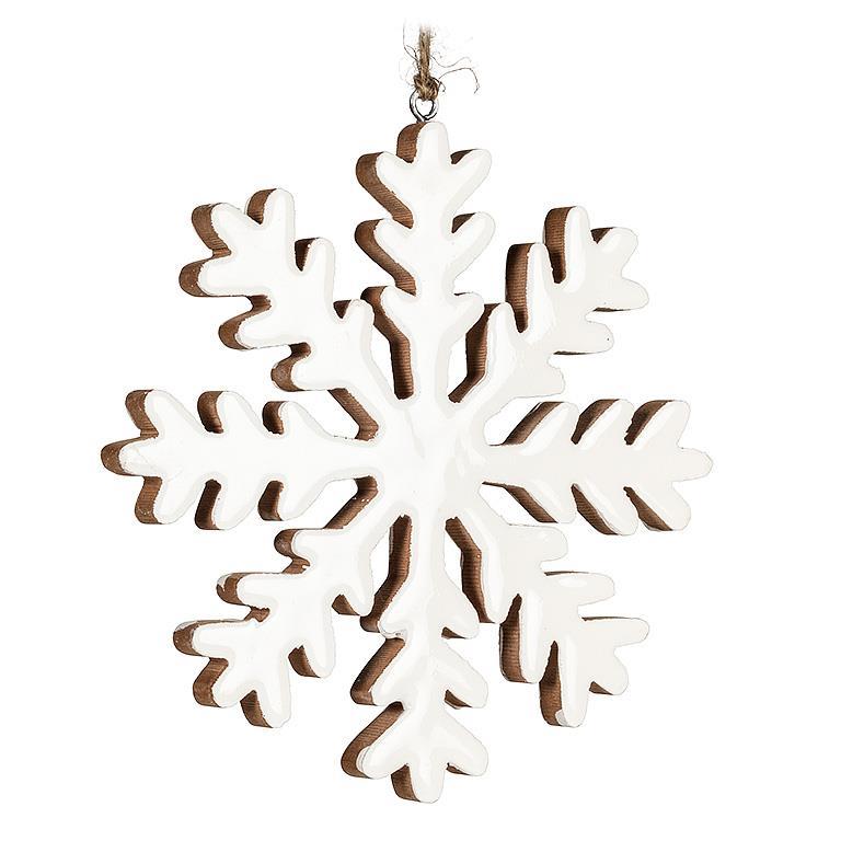 Glossy Snowflake Ornament | Putti Christmas Decorations 