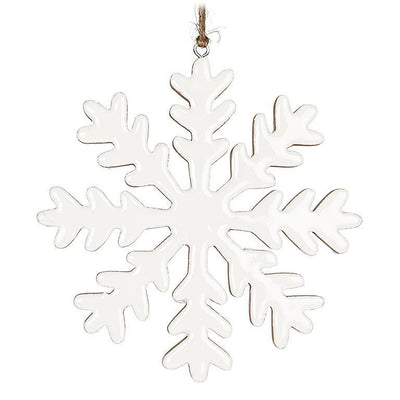 Glossy Snowflake Ornament | Putti Christmas Decorations