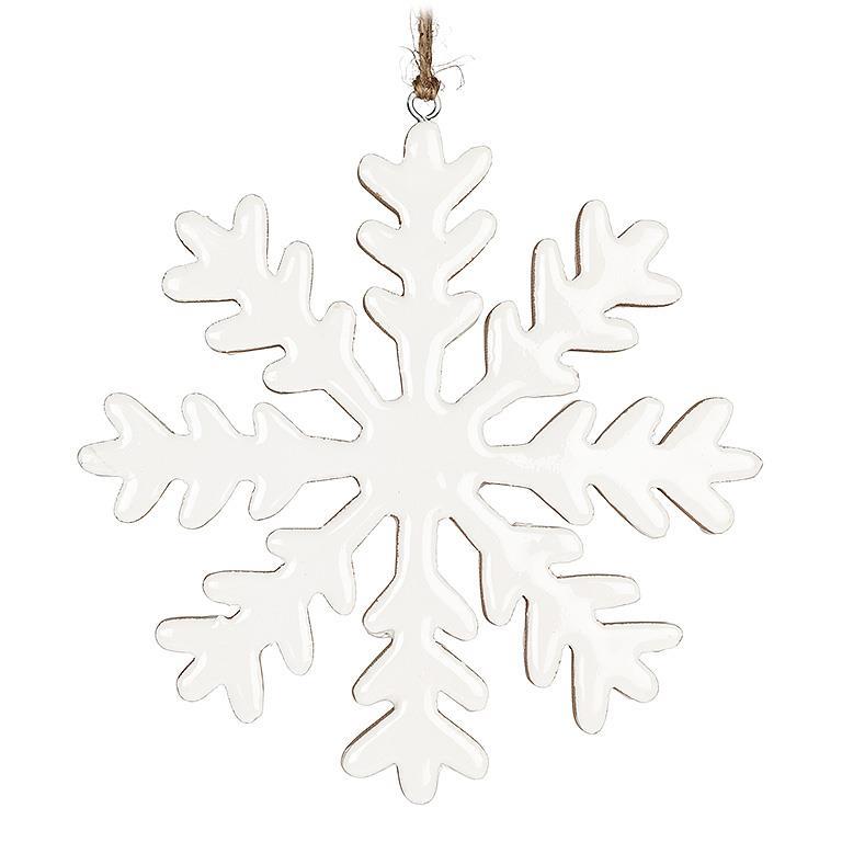Glossy Snowflake Ornament | Putti Christmas Decorations 