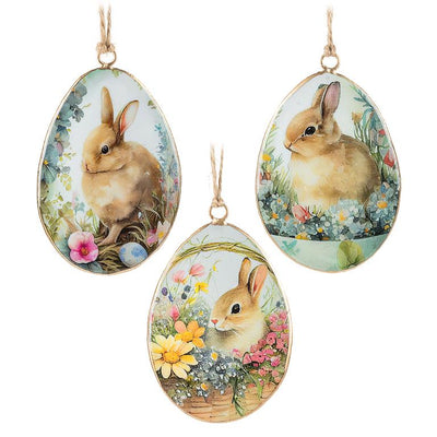 Vintage Bunny Egg Ornament  | Putti Decorations