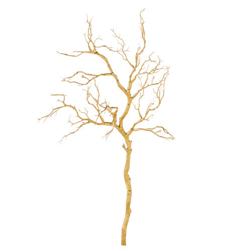 Gold Manzanita Branch | Putti Christmas Decorations 