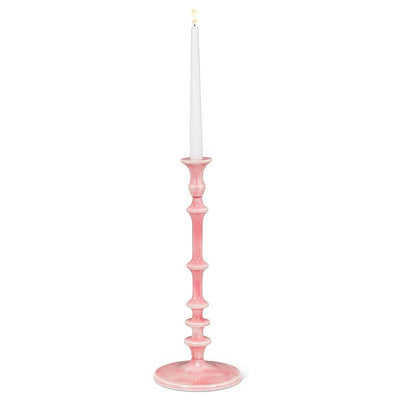 Turned Taper Holder - Pnk  | Putti Fine Furnishings Canada