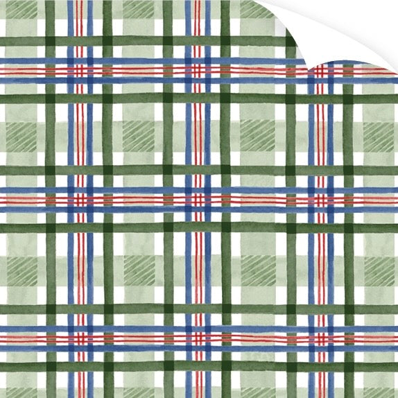 Dogwood Hill Holiday Hunt Plaid Wrapping Paper Roll