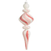 Peppermint Swirl Glass Finial Ornament | Putti Christmas Decorations