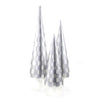 Cody Foster Silver Checkered Glass Tree  | Putti Christmas Decorations