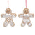 Gingerbread `Lace` Man resin Ornament | Putti Christmas Decorations 