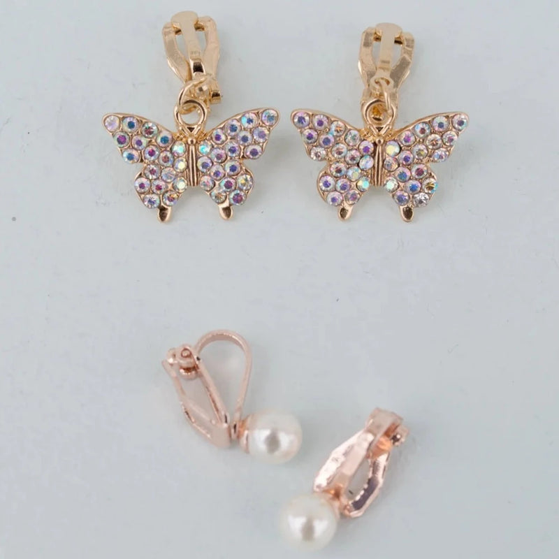 Great Pretenders Boutique Butterfly Clip On Earrings 2 Sets | Le Petite Putti 
