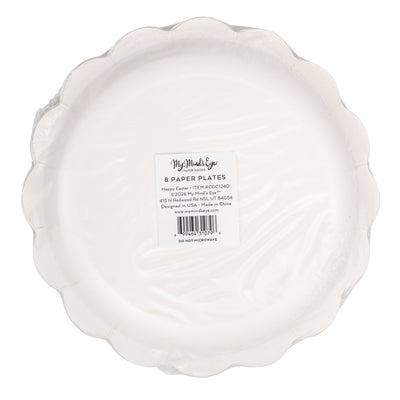 Gold "Happy Easter"  Bunny Paper Plates