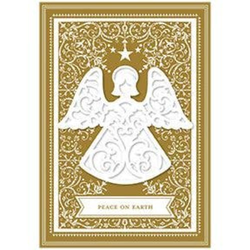 Anna Griffin Angel Gold Boxed Christmas Card