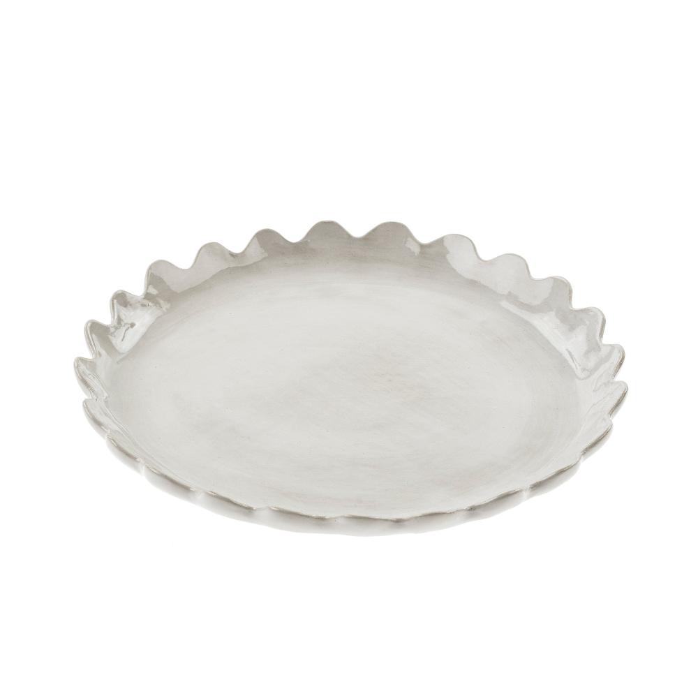 Scalloped Plate Large | Putti Fine Furnishings 