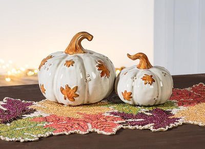 Falling Leaves Bead Table Runner