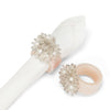 Clear Beaded Flower Napkin Ring | Putti Fine Furnishings