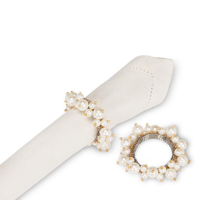 Pearls & Beads Napkin Ring | Putti Fine Furnishings 