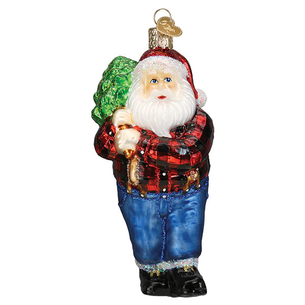 Old World Christmas Lumberjack Santa Ornament | Putti Christmas Decorations