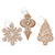 White Icing Gingerbread Ornaments | Putti Christmas Decorations 