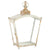 Ivory and Gold Distressed Lantern