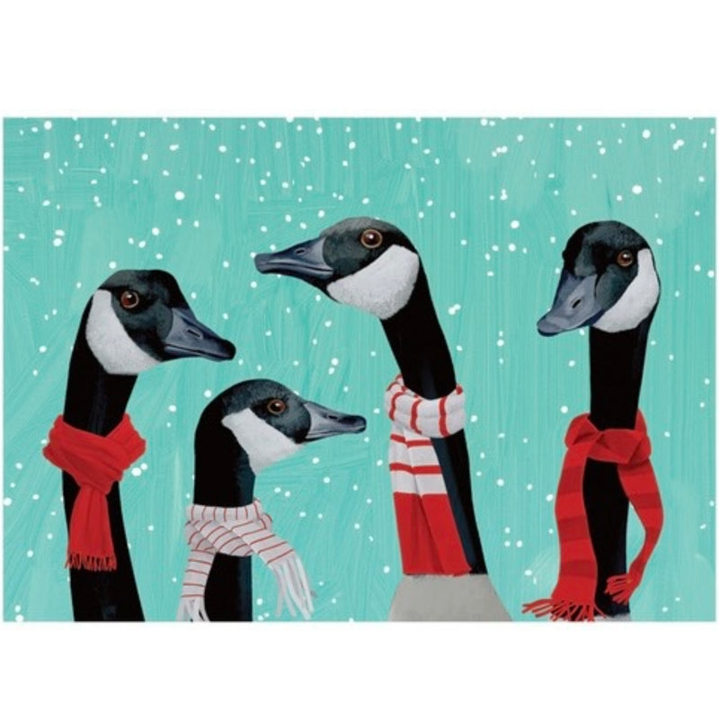 Cozy Geese Boxed Christmas Cards