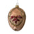 Peach with Rose Trellis European Glass Egg Ornament  | Putti Christmas 