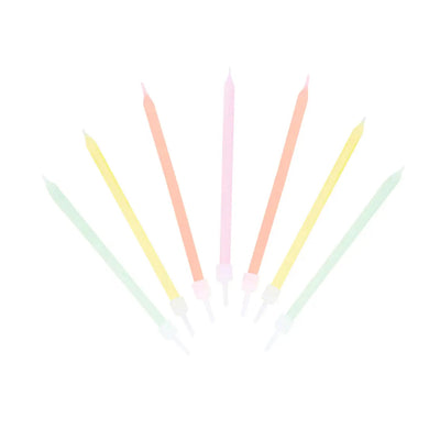 "We Heart Pastel" Long Candles