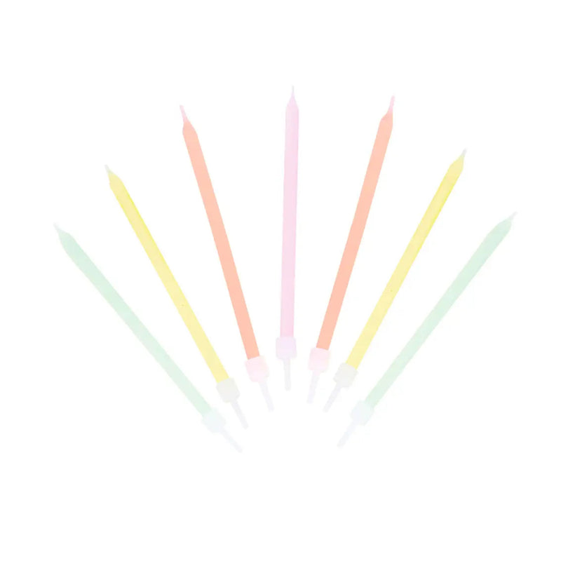 "We Heart Pastel" Long Candles