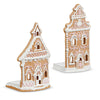 Pink & White Icing Gingerbread House | Putti Christmas Decorations