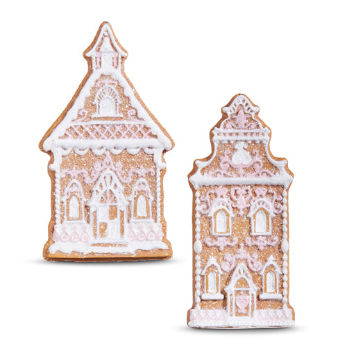 Pink Ginerbread House Ornament | Putti Christmas Decorations 